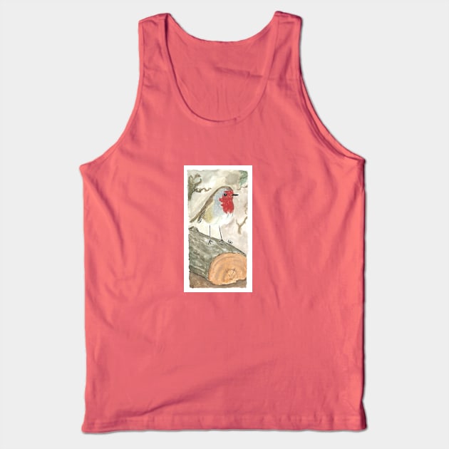 Autumn robin Tank Top by Créa'RiBo